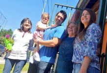 Sol Jimenez sorprendió a sus vecinas en el Día de la Madre