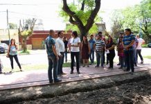 Ariel Sujarchuk supervisó la puesta en valor de la plaza principal de Matheu