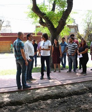 Ariel Sujarchuk supervisó la puesta en valor de la plaza principal de Matheu