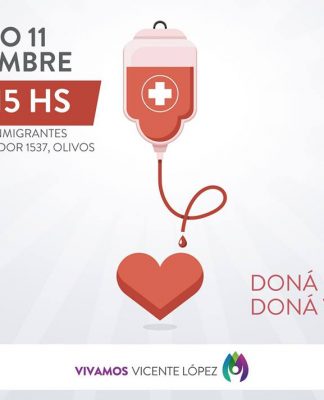 Vicente López conmemora el Día Nacional del Donante Voluntario de Sangre