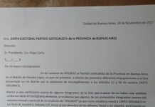 Escándalo en el PJ de Vte. López: Impugnan la lista de unidad