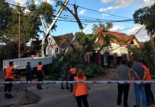 Tres de Febrero: Todo el equipo de emergencias en la calle luego del temporal
