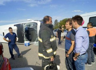 Accidente de la comitiva que viajaba al Pre Baradero