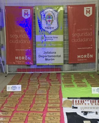 La Policía de Morón desbarató otra banda narco y secuestró 200 kilos de marihuana