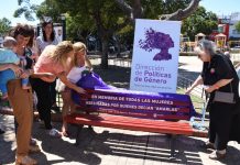 Homenaje a las víctimas de femicidio en Morón