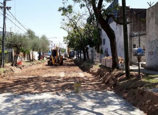 Boulogne: mejoras en el asfalto de Padre Castiglia