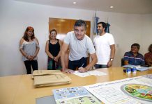 Zabaleta encabezó la licitación pública del Servicio Alimentario Escolar de Hurlingham