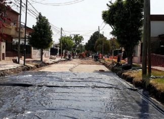 Mejoras en el asfalto de Villa Adelina