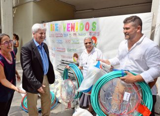 Andreotti participó del acto del inicio de clases en la Escuela ‘San Rafael’