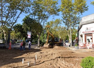 Avanza la puesta en valor de plaza Los Ángeles
