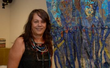 Pat Muller expone su arte textil en San Isidro