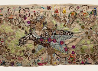 Una muestra de bordados en el HCD de San Isidro