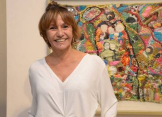 María Jalil expone sus bordados en San Isidro