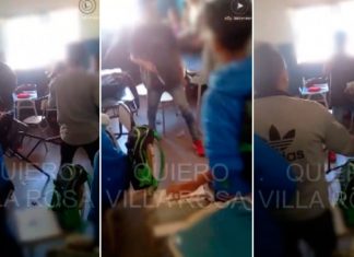 Brutal pelea en un colegio: un chico entró con un cuchillo al aula