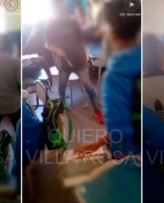 Brutal pelea en un colegio: un chico entró con un cuchillo al aula