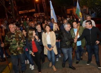 Julio Zamora participó de la tradicional vigilia en homenaje a los ex combatientes de Malvinas