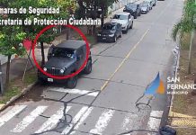 Gracias a las cámaras, un hombre fue detenido por robar un auto