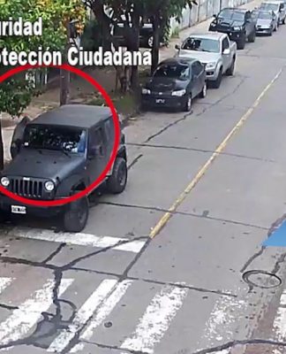 Gracias a las cámaras, un hombre fue detenido por robar un auto