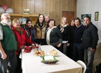 Vidal visitó a vecinos de San Miguel beneficiados por la obra hidráulica Los Berros