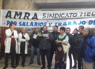 Se realizó la jornada de asamblea y movilización en el HIGA Eva Perón de San Martín