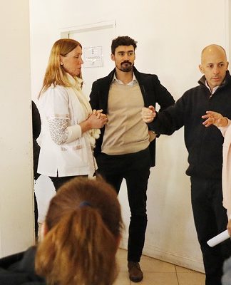 Ducoté recorrió el Sanguinetti junto a las nuevas autoridades del Hospital