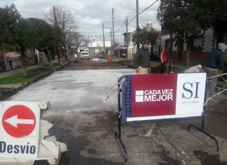San Isidro: trabajos de bacheo en Villa Adelina