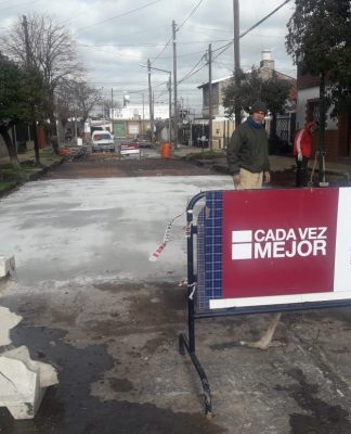 San Isidro: trabajos de bacheo en Villa Adelina