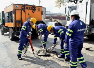 Vicente López continúa con las tareas de mantenimiento en las calles del distrito