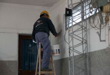 Obras en educación: Tagliaferro supervisó los trabajos en la Escuela N° 98 de Villa Sarmiento
