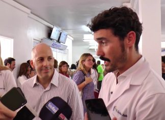 Ducoté recorrió las mejoras realizadas en el Hospital Sanguinetti