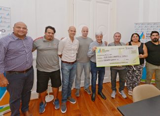 Luis Andreotti entregó una nueva ayuda económica al Club Social y Deportivo ‘El Expreso’