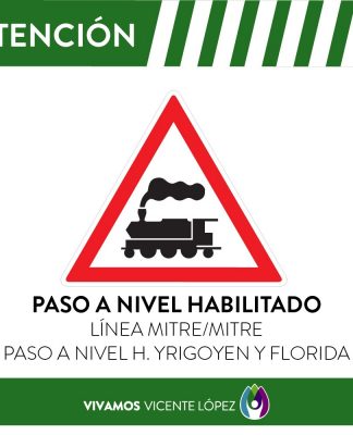 Se habilitó el paso a nivel de H.Yrigoyen y Florida