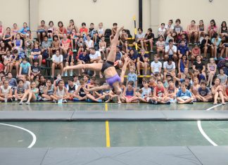Martina Dominici participó de una exhibición en la colonia municipal de Vicente López