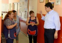 Jorge Macri recorrió las obras en la Escuela Manuel Dorrego surgidas del Presupuesto Participativo