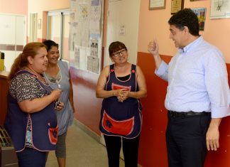 Jorge Macri recorrió las obras en la Escuela Manuel Dorrego surgidas del Presupuesto Participativo