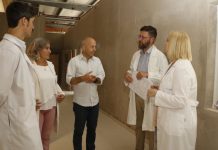 Ducoté recorrió los avances de obra del nuevo hospital de Pilar