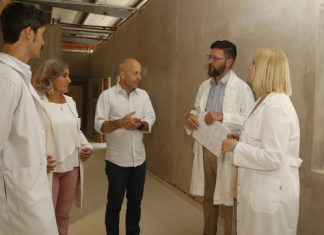 Ducoté recorrió los avances de obra del nuevo hospital de Pilar