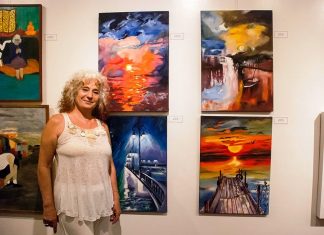 La artista plástica Liliana Teruel expuso en San Isidro