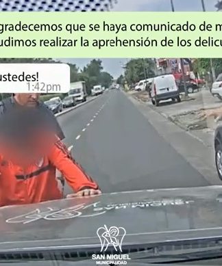 Otra banda detenida gracias a “Ojos en Alerta” en San Miguel