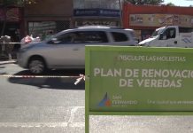 Avanza la renovación del Centro Comercial de avenida Presidente Perón