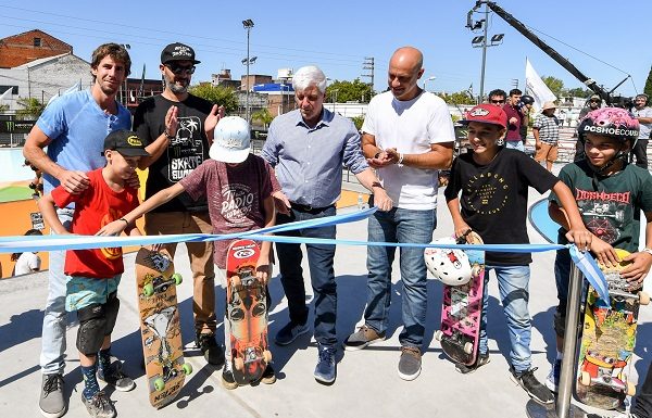 Andreotti inauguró el Parque de Deportes Extremos con la final internacional del Skate Summer Tour 2019