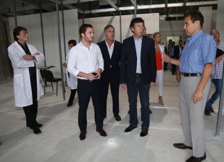 Posse y Scarsi recorrieron las obras del Hospital Materno Infantil de San Isidro