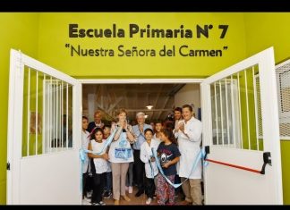 Luis Andreotti inauguró la renovación de la Primaria N° 7 y Secundaria N° 16
