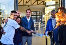 Sujarchuk inauguró el primer gimnasio municipal de musculación de Escobar