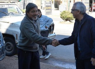 Julio Zamora supervisó obras realizadas con fondos municipales en Benavídez Sur