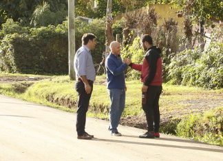 Nuevos asfaltos en el barrio Río Luján