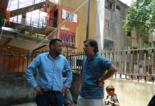 Daniel Menéndez recorrió el barrio Fuerte Apache
