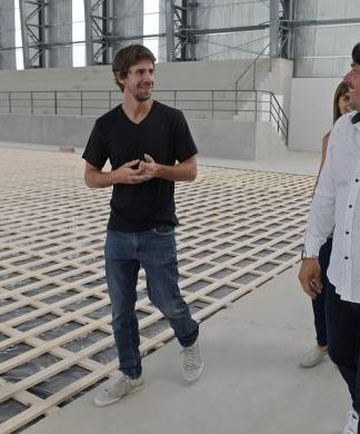 Juan Andreotti recorrió la última etapa del nuevo microestadio de San Fernando