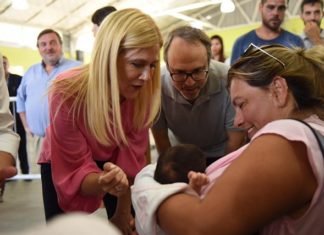 Tres de Febrero: Magario visitó a Valenzuela en lo que fue su primera vez en un distrito opositor