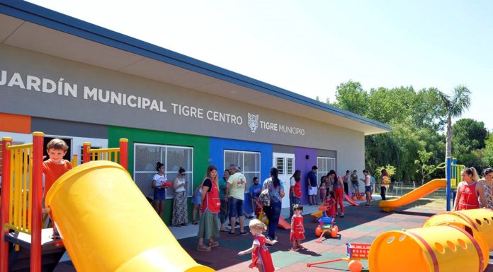 Inicio de clases en el jardín municipal de Tigre centro